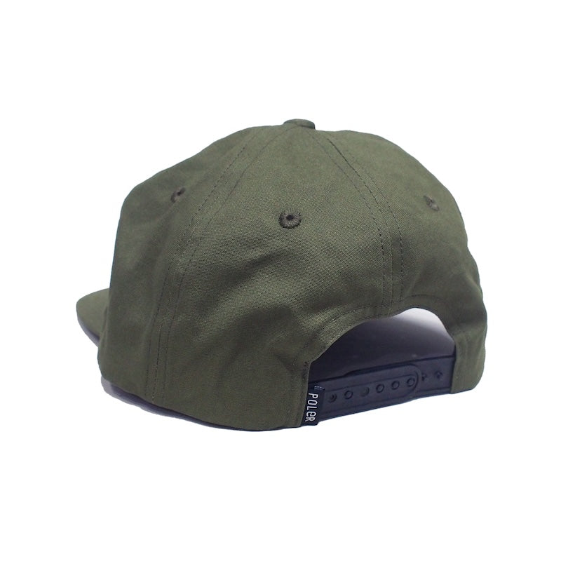 POLeR キャップ POLER COTTON CAP (Olive) 商品画像 背面