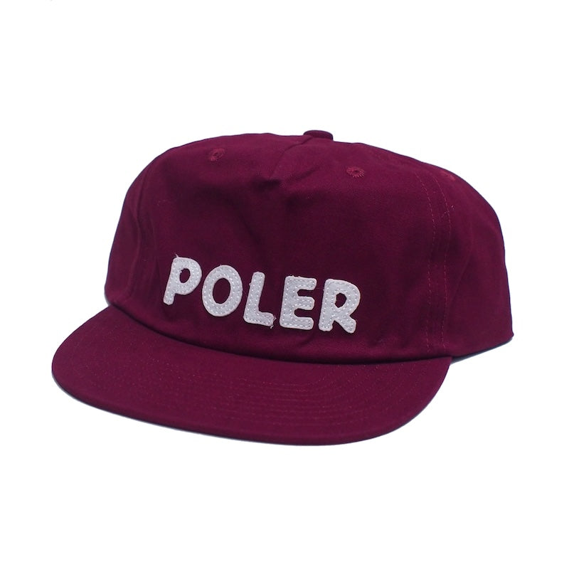 POLeR キャップ POLER COTTON CAP (Maroon) 商品画像 斜め