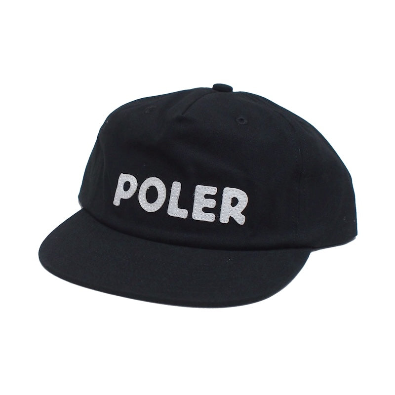 POLeR キャップ POLER COTTON CAP (Black) 商品画像 斜め