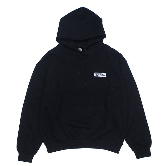 POLeR パーカー LOGO PACH HOOD SWEAT (Black) 商品画像 正面