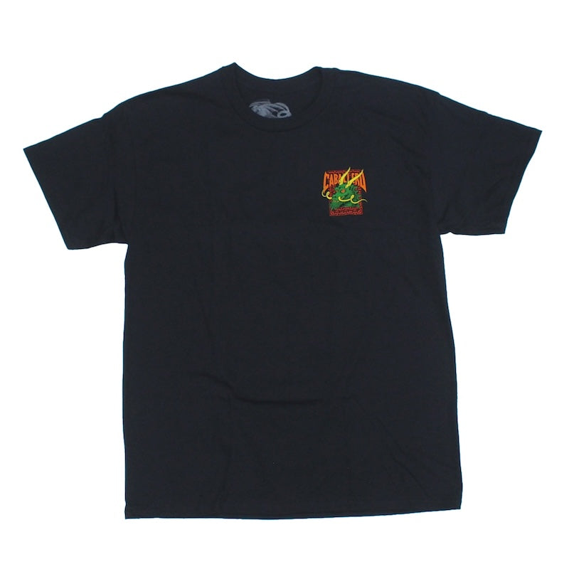 POWELL PERALTA Tシャツ STEVE CABALLERO STREET DRAGON TEE ブラック 商品画像 正面