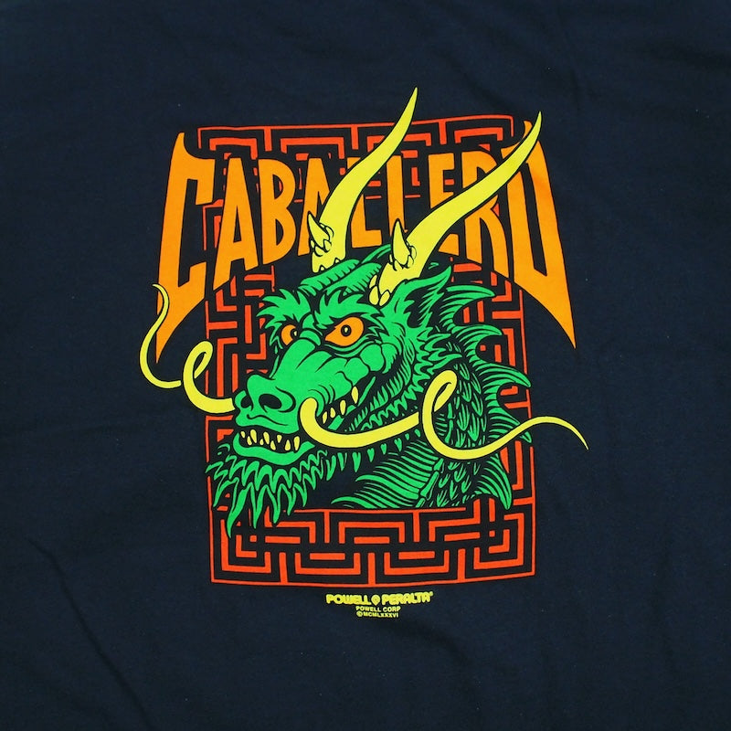 POWELL PERALTA Tシャツ STEVE CABALLERO STREET DRAGON TEE ブラック 商品画像 グラフィック