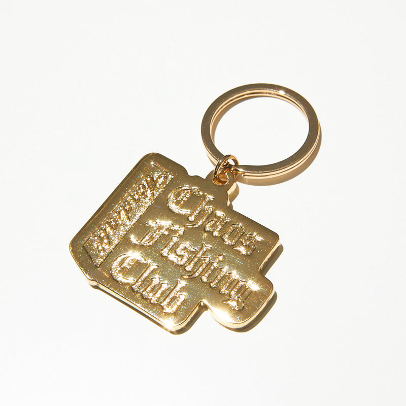 RADIALL × CHAOS FISHING CLUB　キーホルダー　"CHROME LETTERS BRASS KEY HOLDER"　(GOLD)