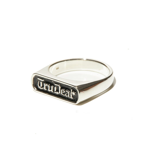 RADIALL　リング　"TRUE DEAL SIGNET PINKY RING"　(Black)
