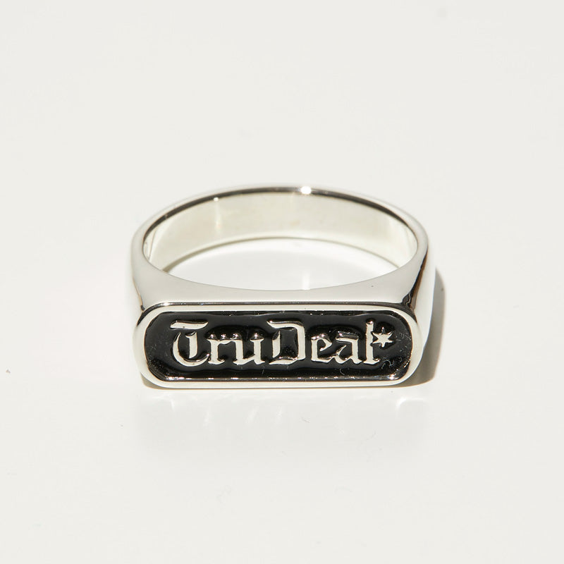 RADIALL　リング　"TRUE DEAL SIGNET PINKY RING"　(Black)