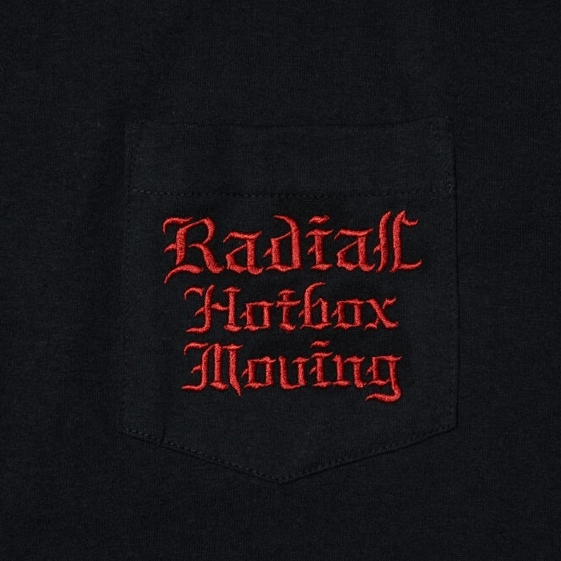 RADIALL　Tシャツ　"HOTBOX CREW NECK T-SHIRT S/S"　(Black)