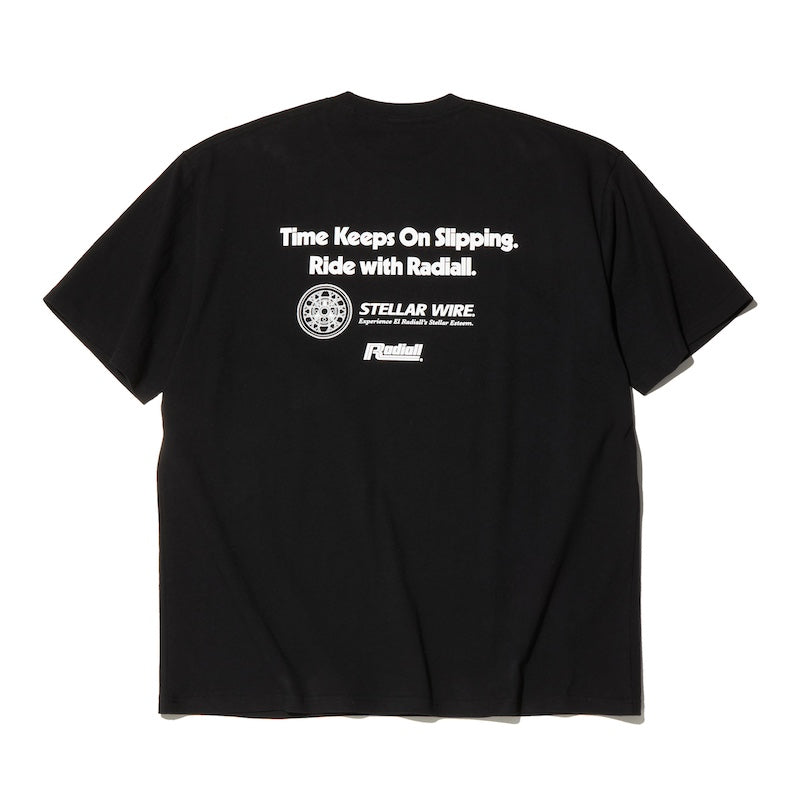 RADIALL　Tシャツ　"INTO THE FUTURE CREW NECK T-SHIRT S/S"　(Black)