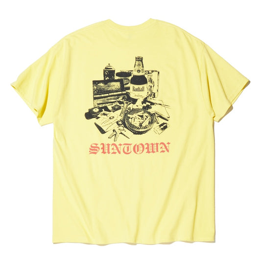 RADIALL　Tシャツ　"SUNTOWN CREW NECK T-SHIRT S/S"　(Yellow)