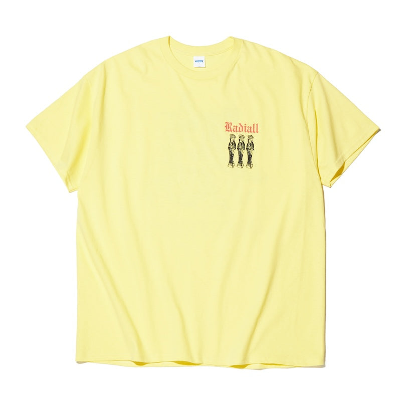 RADIALL　Tシャツ　"SUNTOWN CREW NECK T-SHIRT S/S"　(Yellow)