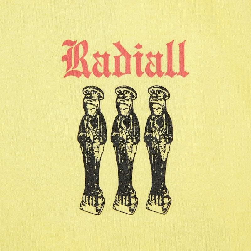 RADIALL　Tシャツ　"SUNTOWN CREW NECK T-SHIRT S/S"　(Yellow)