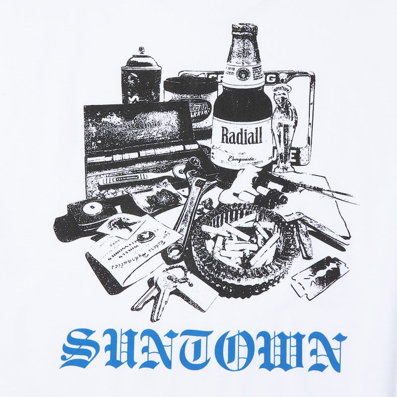 RADIALL　Tシャツ　"SUNTOWN CREW NECK T-SHIRT S/S"　(White)