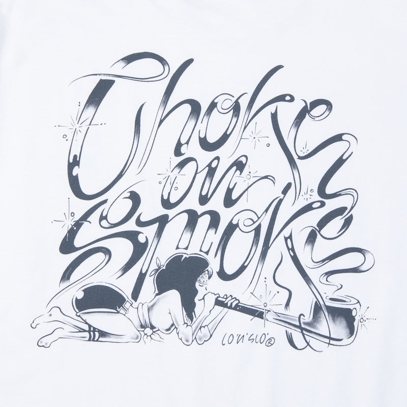 RADIALL　Tシャツ　"CHOKE N SMOKE CREW NECK T-SHIRT S/S"　(White)