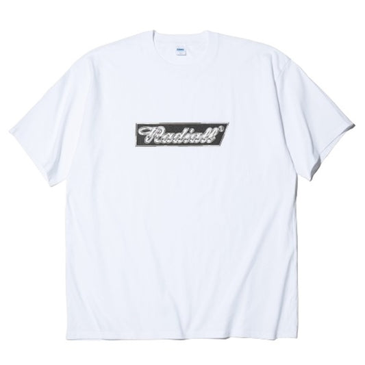 RADIALL　Tシャツ　"CHROME FLAGS CREW NECK T-SHIRT S/S"　(White)