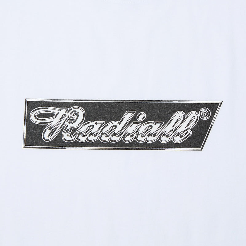 RADIALL　Tシャツ　"CHROME FLAGS CREW NECK T-SHIRT S/S"　(White)