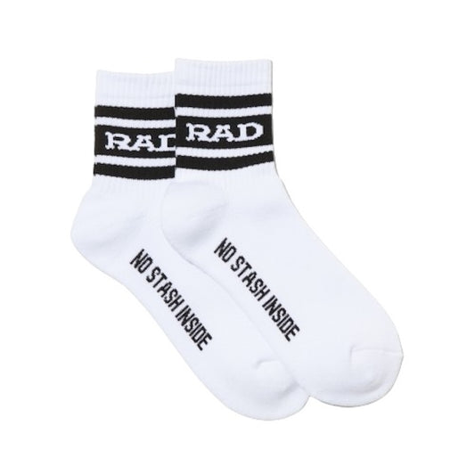 RADIALL　ソックス　" LOW KICK 1PAC SOX SHORT / DRALON"　(White / Black)