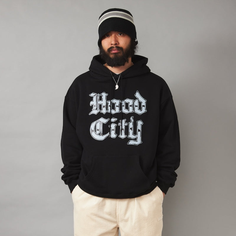 RADIALL　パーカー　"CHROME CITY HOODIE SWEATSHIRT L/S"　(Black)