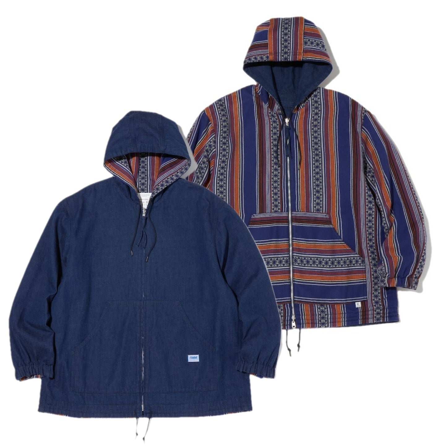 RADIALL　リバーシブルジャケット　"EL CAMINO REVERSIBLE HOODIE JACKET"　(Indigo)