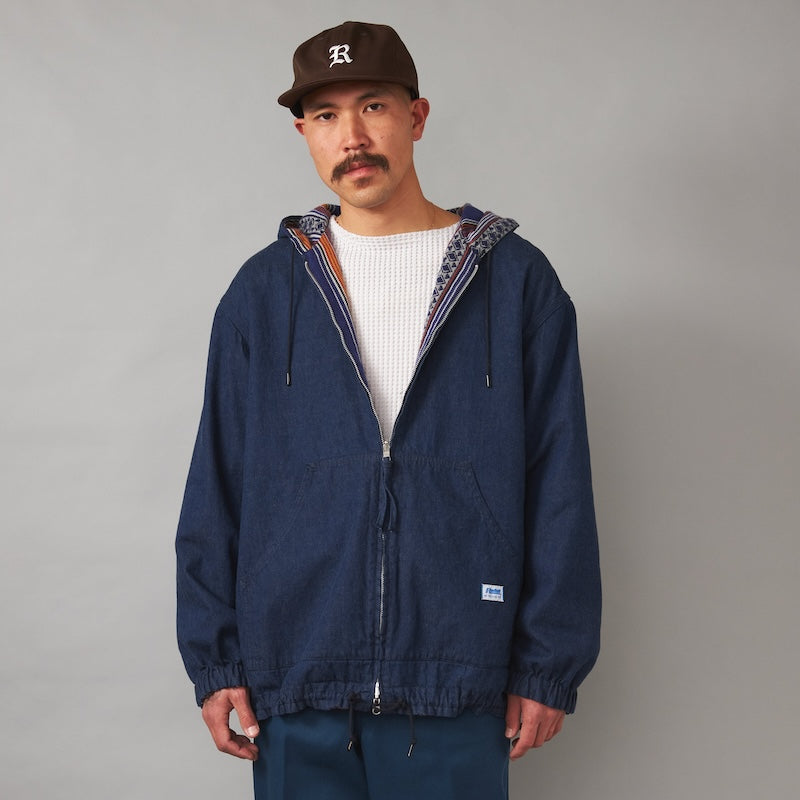 RADIALL　リバーシブルジャケット　"EL CAMINO REVERSIBLE HOODIE JACKET"　(Indigo)