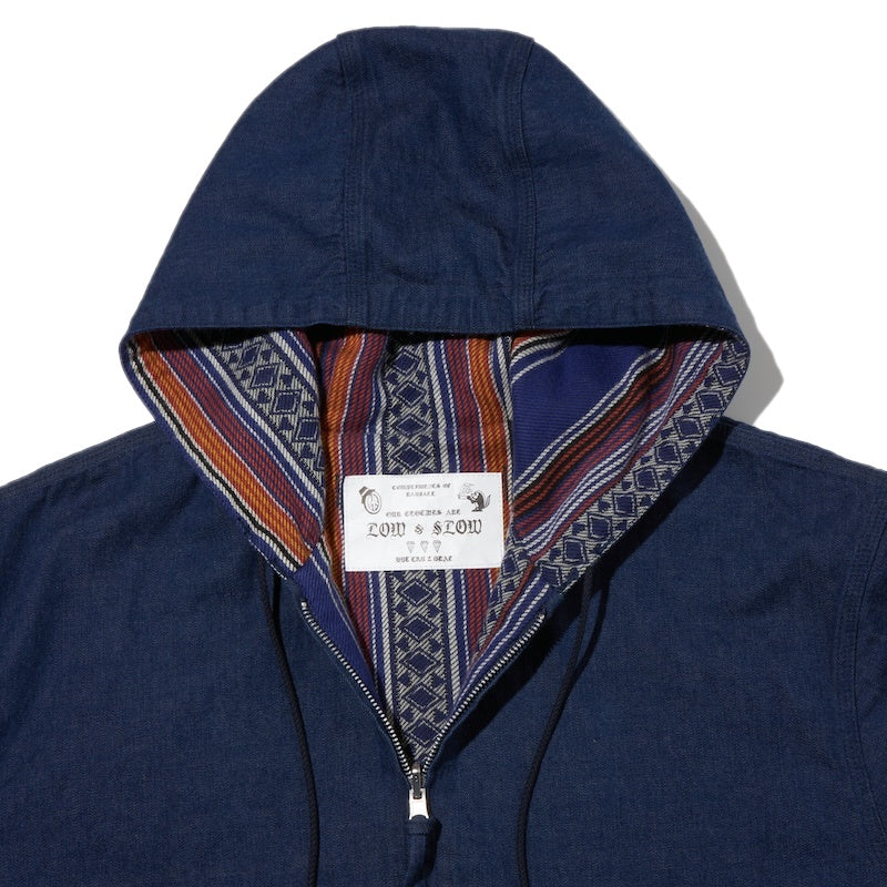 RADIALL　リバーシブルジャケット　"EL CAMINO REVERSIBLE HOODIE JACKET"　(Indigo)