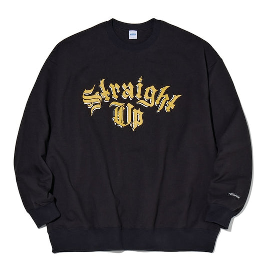 RADIALL　クルースウェット　"Straight Up CREW NECK SWEATSHIRT L/S"　(Black)