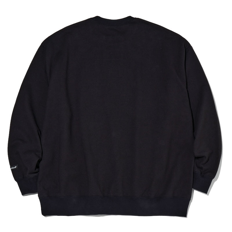 RADIALL　クルースウェット　"Straight Up CREW NECK SWEATSHIRT L/S"　(Black)