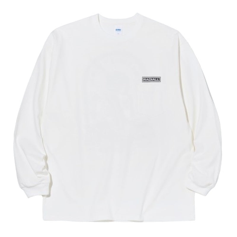 RADIALL　L/STシャツ　"SHAKEDOWN BOULEVARD CREW NECK T-SHIRT L/S"　(White)