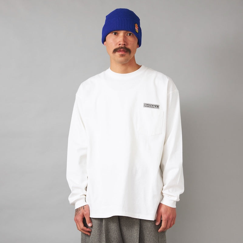 RADIALL　L/STシャツ　"SHAKEDOWN BOULEVARD CREW NECK T-SHIRT L/S"　(White)