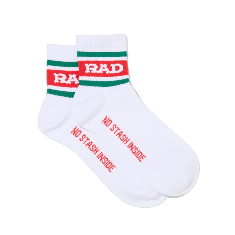 RADIALL ソックス LOW KICK 1PAC SOX SHORT / DRALON ホワイト 側面