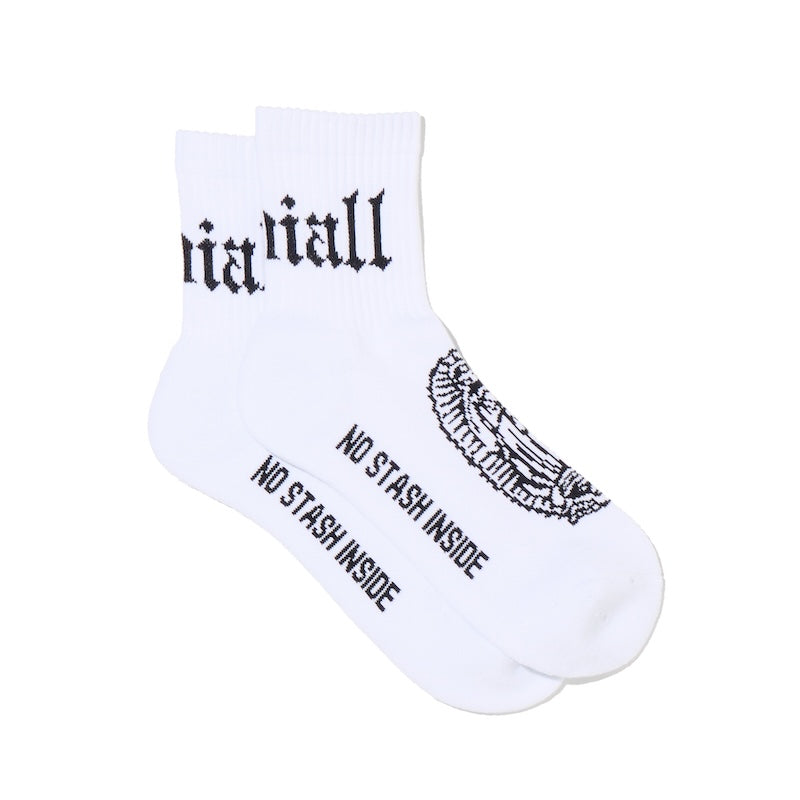 RADIALL ソックス CRADLE 1PAC SOX SHORT / DRALON ホワイト 側面