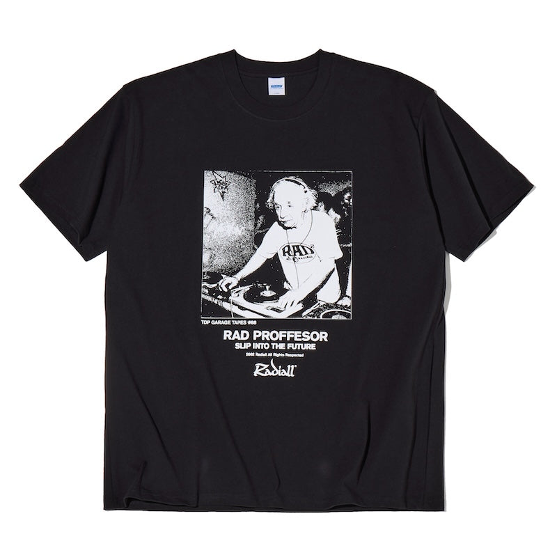 RADIALL Tシャツ E=MC2 CREW NECK T-SHIRT S/S ブラック 正面