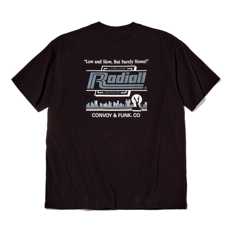 RADIALL Tシャツ LOW AND SLOW CREW NECK T-SHIRT ブラック 背面