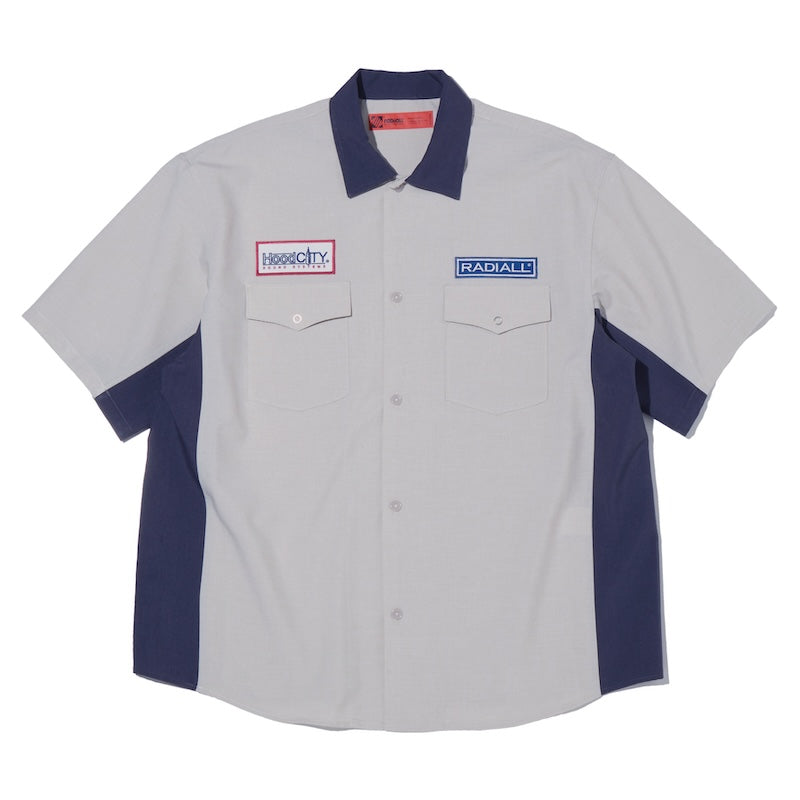 RADIALL　S/Sシャツ　"LOWLANE REGULAR COLLARED SHIRT S/S"　(Oatmeal)