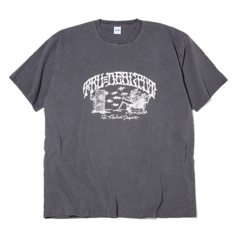 RADIALL Tシャツ WILL BE BACK CREW NECK T-SHIRT ブラック 正面