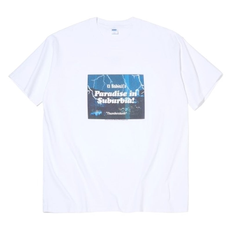 RADIALL Tシャツ TELEVISION CREW NECK T-SHIRT S/S ホワイト 正面
