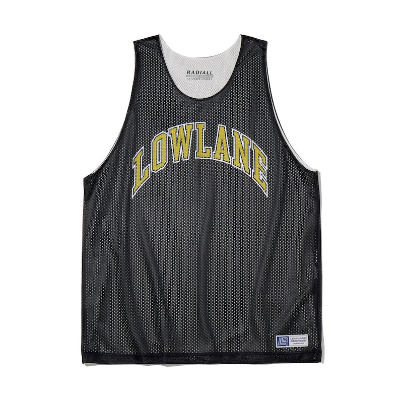 RADIALL リバーシブルタンクトップ LOWLANE REVERSIBLE TANK TOP ブラック 正面 表