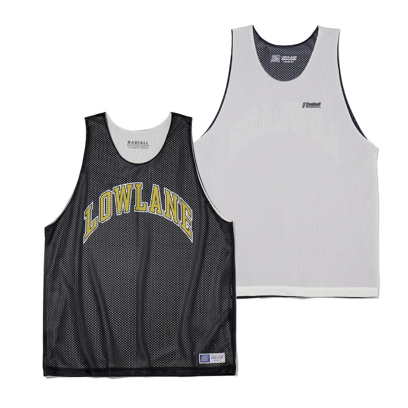 RADIALL リバーシブルタンクトップ LOWLANE REVERSIBLE TANK TOP ブラック 正面