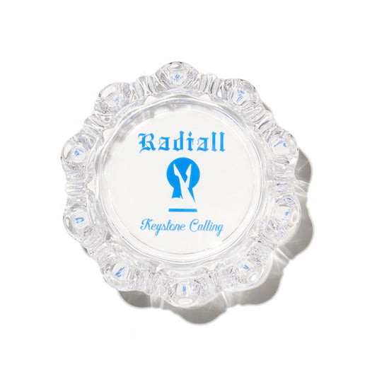 RADIALL 灰皿 KEYSTONE GLASS ASHTRAY クリア 正面