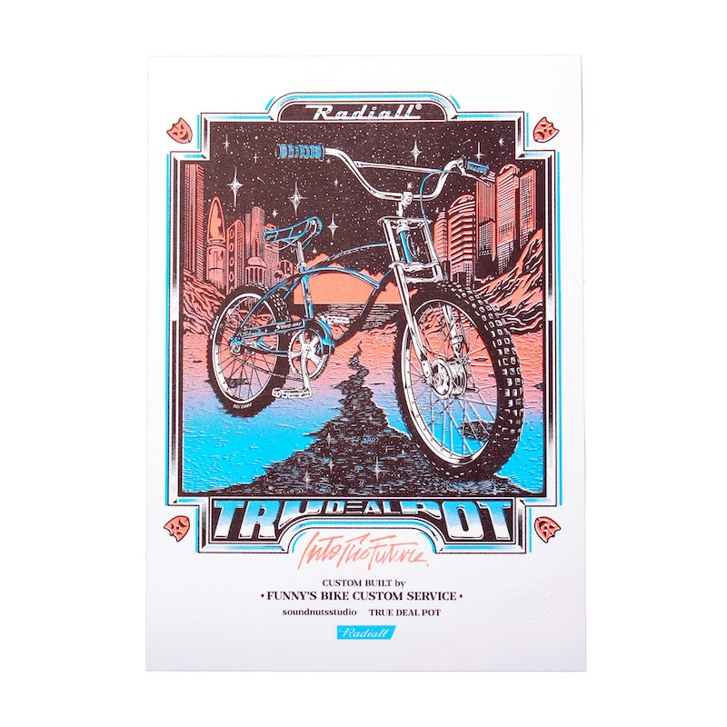 RADIALL ポスター STINGRAY RISOGRAPH POSTER ホワイト 正面