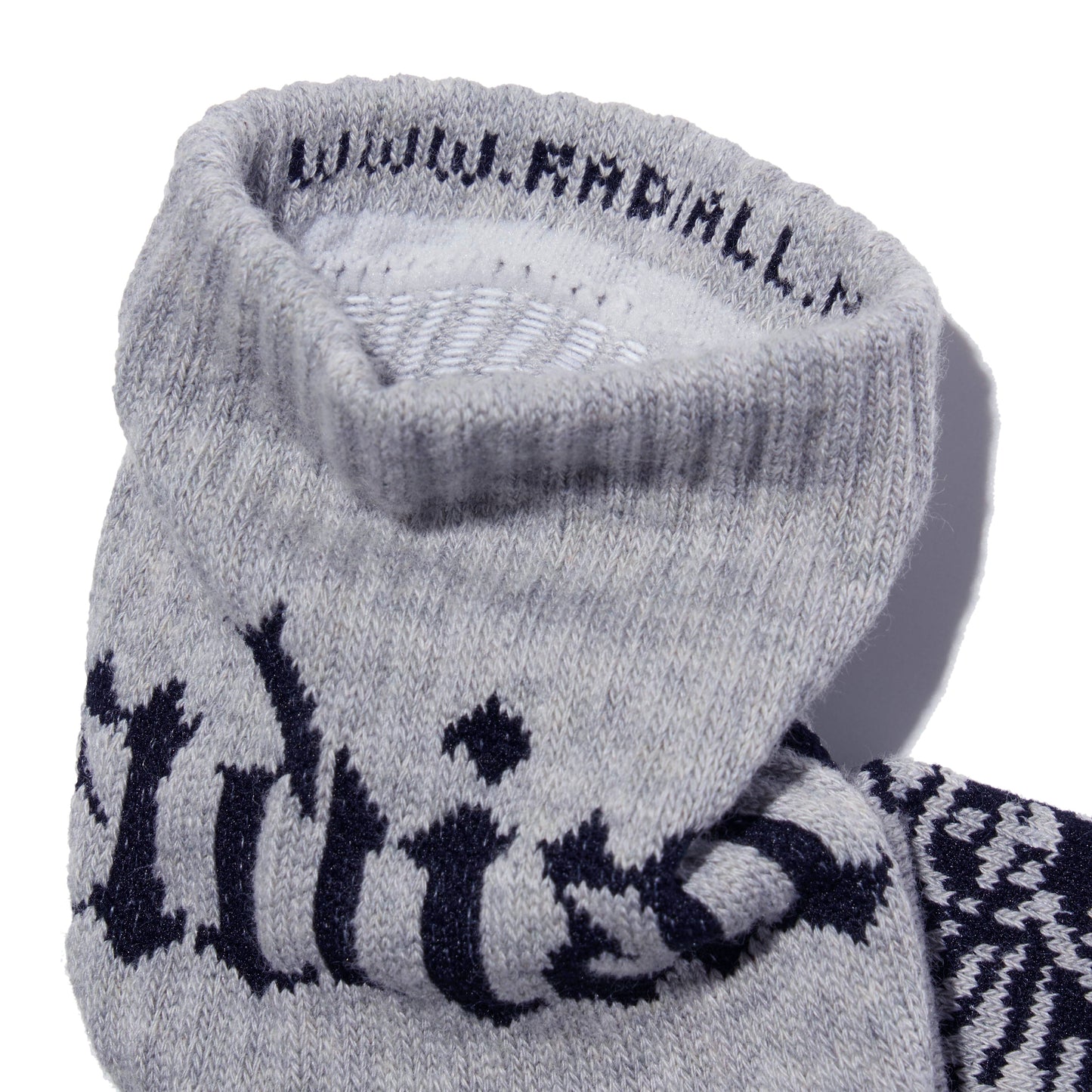 RADIALL ソックス CRADLE 1PAC SOX SHORT グレー 履き口