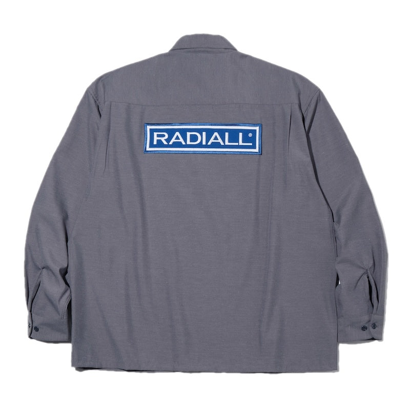 RADIALL L/Sシャツ WHEELS REGULAR COLLARED SHIRT L/S グレー 背面