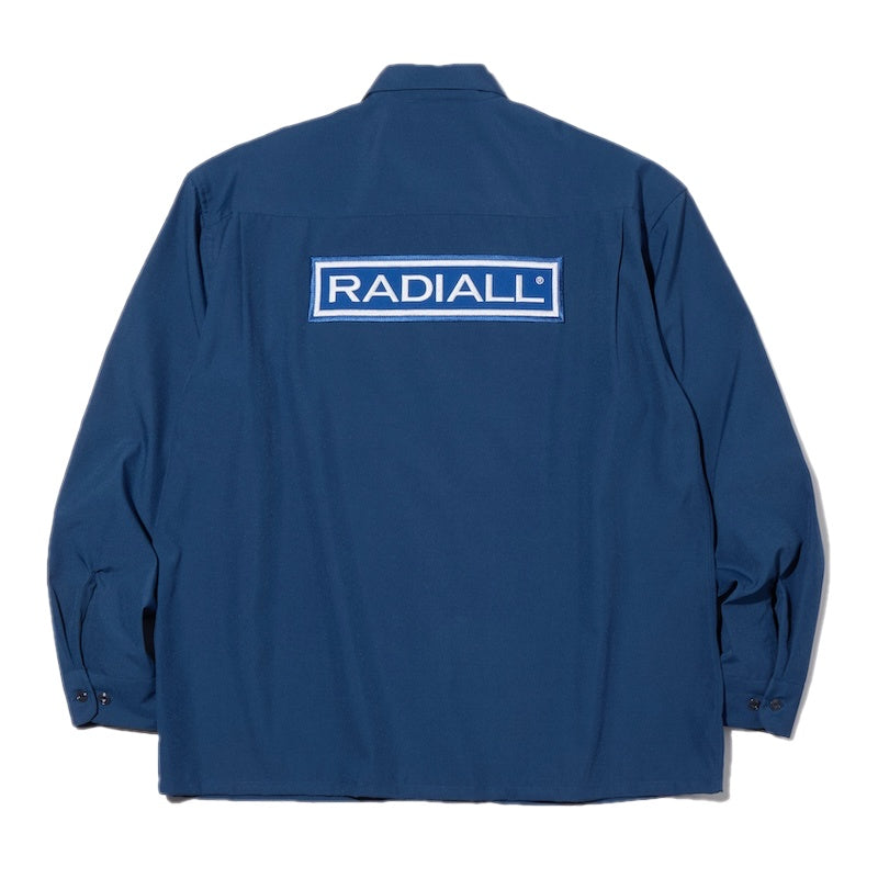 RADIALL L/Sシャツ WHEELS REGULAR COLLARED SHIRT L/S ネイビー 背面