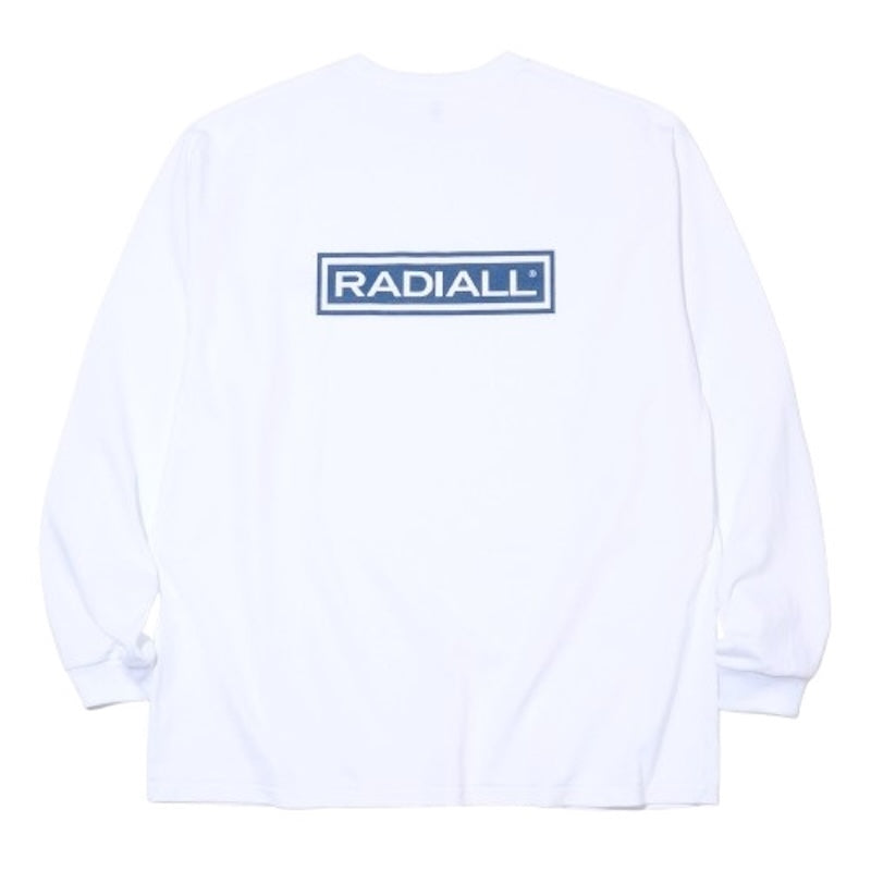 RADIALL L/STシャツ WHEELS CREW NECK T-SHIRT L/S ホワイト 背面