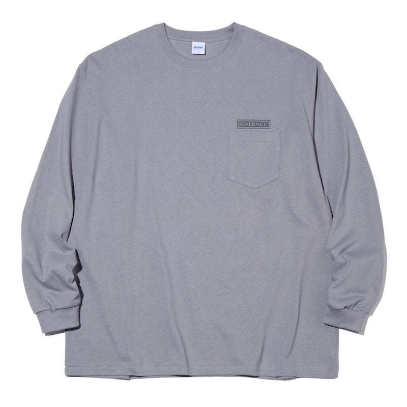 RADIALL L/STシャツ WHEELS CREW NECK T-SHIRT L/S グレー 正面
