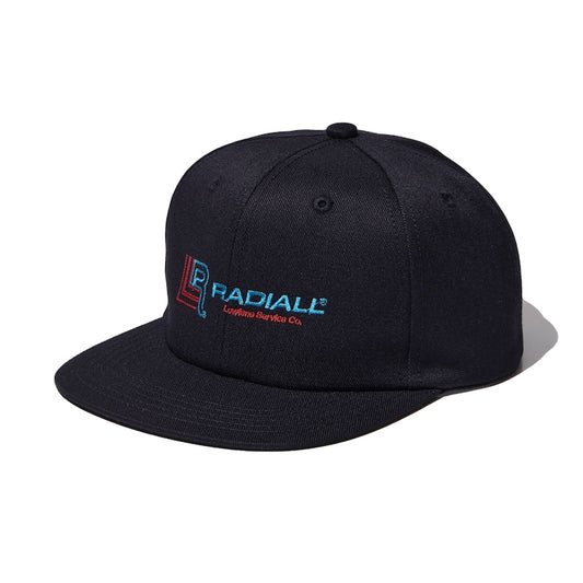 RADIALL キャップ LOWLANE TRUCKER CAP ブラック 正面