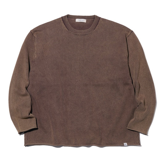 RADIALL　セーター　“LUDWIG CREW NECK SWEATER L/S"　(Faded Brown)