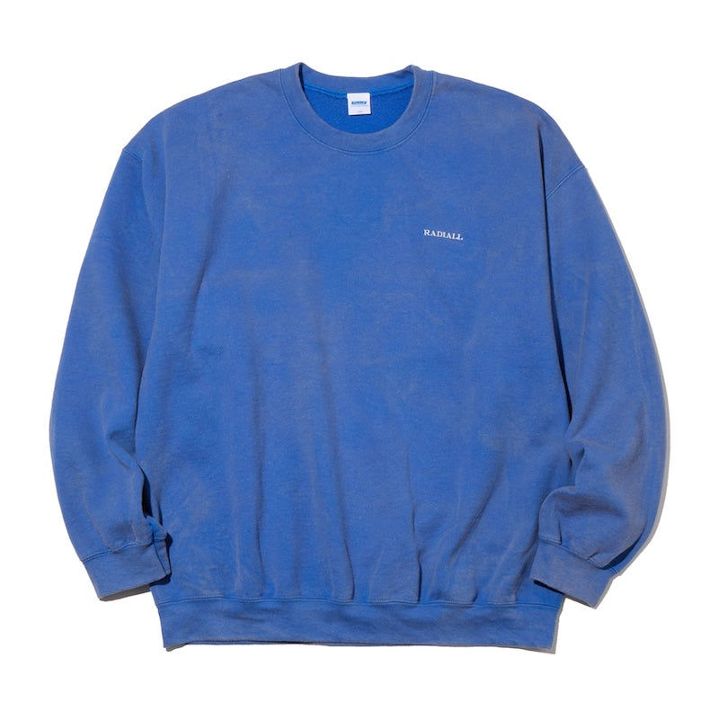 RADIALL クルースウェット GALAXIAN CREW SWEAT ブルー 正面