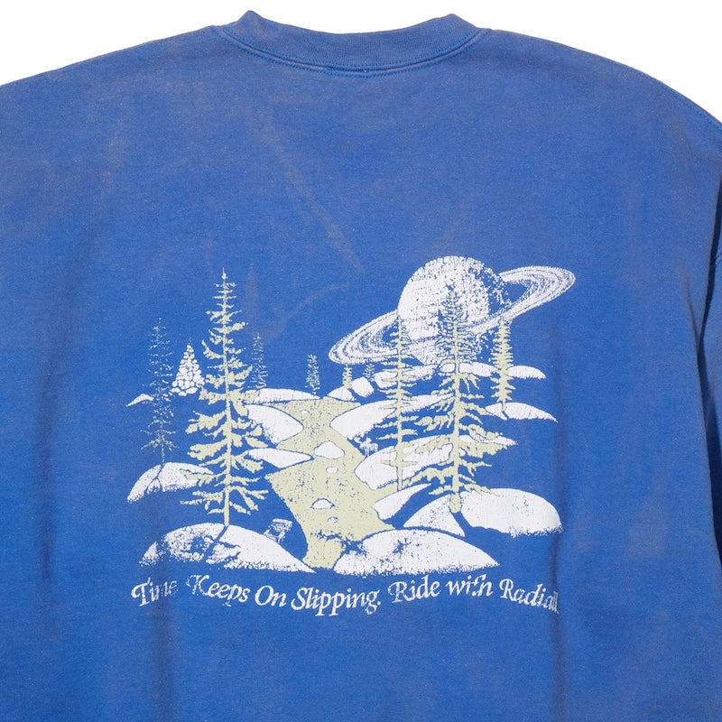 RADIALL クルースウェット GALAXIAN CREW NECK SWEAT (ブルー