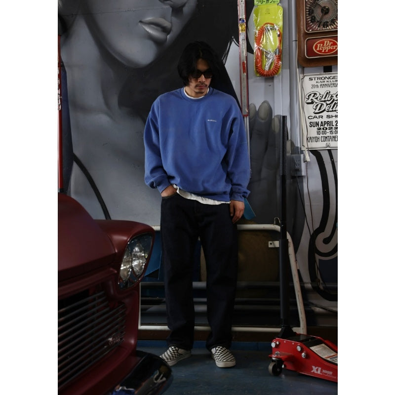 RADIALL クルースウェット GALAXIAN CREW SWEAT ブルー 着用