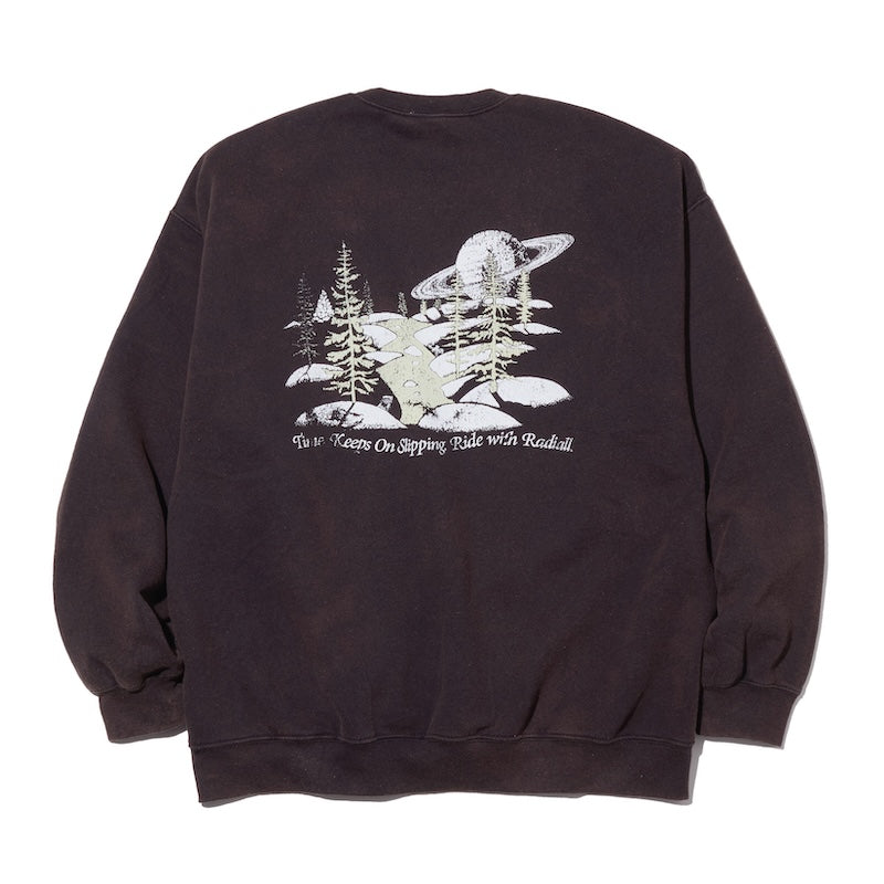 RADIALL クルースウェット GALAXIAN CREW SWEAT ブラック 背面