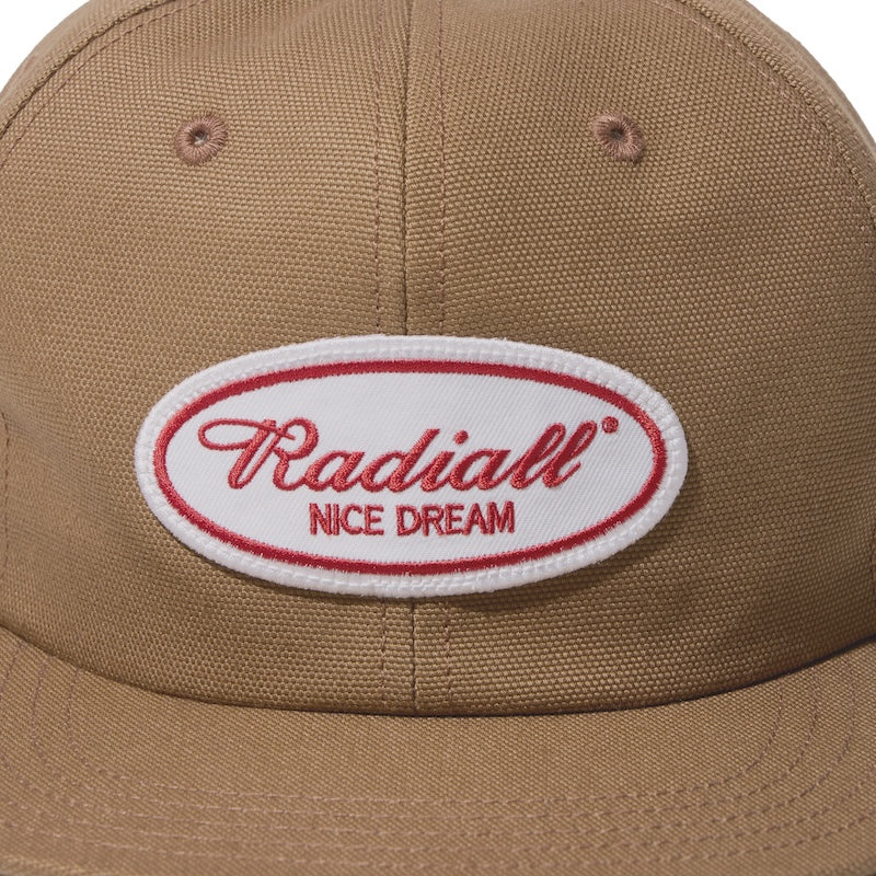 RADIALL キャップ "OVAL TRUCKER CAP" ブラウン ワッペン